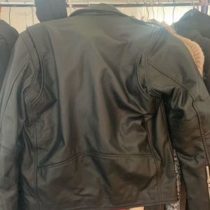 100% leather biker jacket